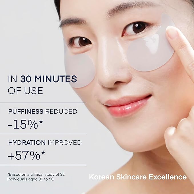 TEREZ & HONOR Eye Patches Gift Set - 3-Pack (x 60 Pcs) Korean Hydrogel Eye Masks with Caffeine, Collagen & Vitamin C - For Puffy Eyes, Dark Circles, Fine Lines, Wrinkles & Bags, Travel Case Included