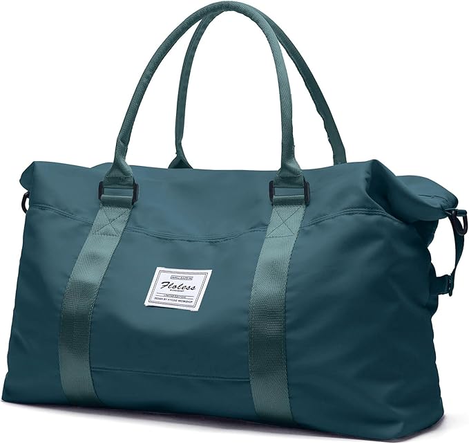 HYC00 Travel Duffel Bag,Carry-on Overnight Weekender Bags for Women,Sports Tote Gym Bag with Wet Pocket