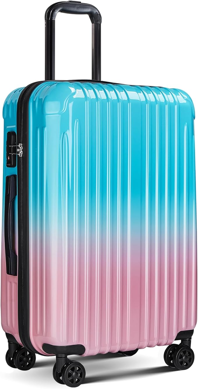 Carry on 27inch Luggage with Spinner Wheels, Lightweight PC+ABS Hard Shell Suitcases, Expandbale Storage & TSA Aprovel Lock