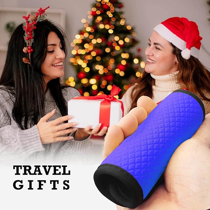 Luggage Handle Wrap for Suitcase/Carry On/Backpacks-Neoprene Luggage Handle Wraps Bright Luggage Identifiers/Tags/Spotter/Markers Travel Accessories/Essentials-Blue