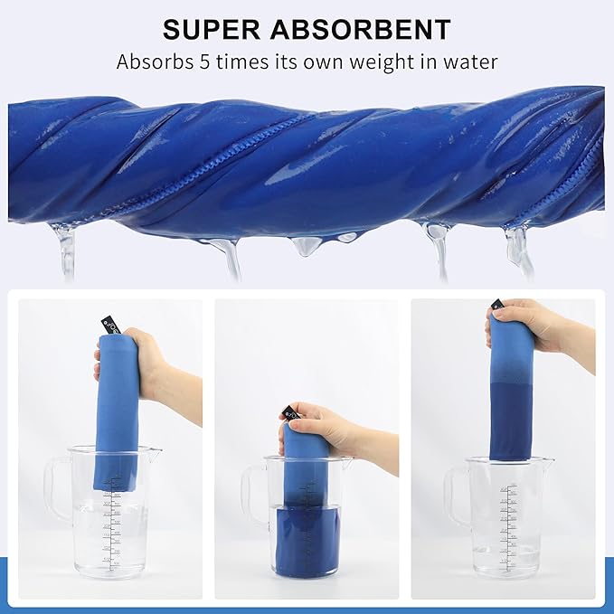 Rainleaf Microfiber Towel Perfect Travel & Gym & Camping Towel. Quick Dry - Super Absorbent - Ultra Compact - Lightweight. Suitable for Trip, Beach, Shower, Backpacking, Pool