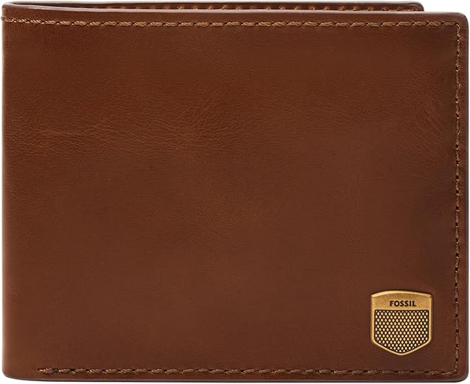 Fossil Men's Hayes Leather Bifold Wallet with Flip ID Window