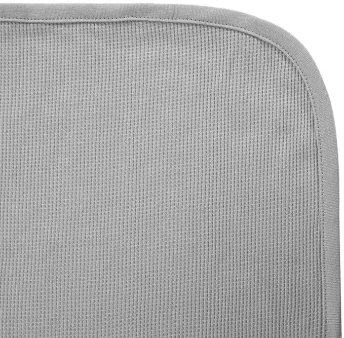 American Baby Company 100% Cotton Thermal Waffle Swaddle Blanket (30" x 40"), Soft, Breathable & Stretchy, Gray, for Boys and Girls, Perfect for Swaddling, Travel and Gifting