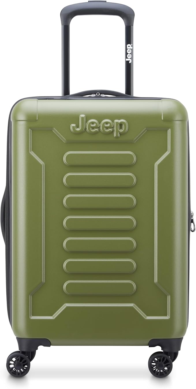 Jeep JH004C Hardside Expandable Luggage with Spinner Wheels (Avocado, Carry-On 20 Inch)