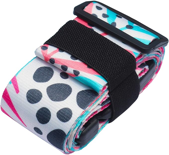 Luggage Straps for Suitcases TSA Approved Easy Pack Organized Suitcase Strap, Luggage Strap, Luggage Belt Strap, Bag Straps for Luggage. Buckle Straps Travel Accessories (Hawaii Plant)