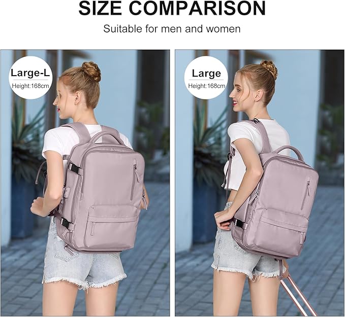 WONHOX Large Travel Backpack Carry on Flight Approved Laptop Work Business Backpack for Women Men Mochila de Viaje