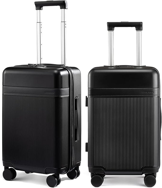 LOVEVOOK Hard Shell 24 Inch Carry On Luggage with Removable Lining,Large Capacity Carry On Suitcase with Wheels Lock,Lightweight Airline TSA Approved Checked Luggage for Men Women Travel Business Trip