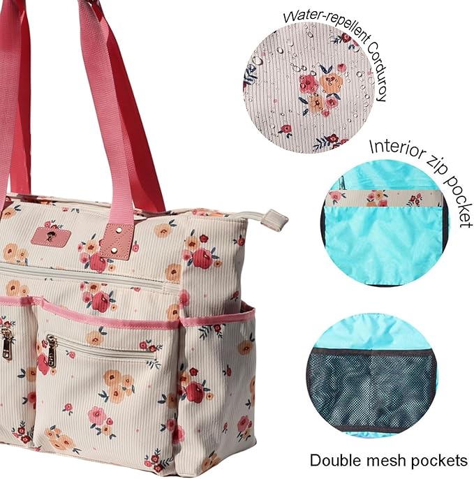 Weekender Bag Carry On Bag Overnight Tote Travel Duffle with 13 Pockets for Travel,Work，Gym,Beach,Teacher,Nurse