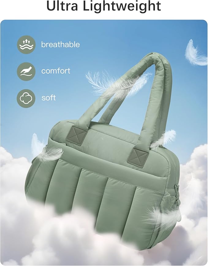 oscaurt Gym Bag for Women Lightweight Duffle Bag for Travel with Toiletry Pouch Water Resistant Carry On Weekender Overnight Duffel