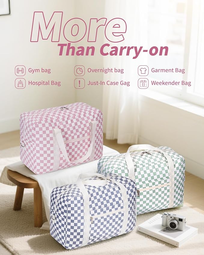 For Spirit Airlines Personal Item Bag 18x14x8 Foldable Travel Duffel Bag Tote Carry on Luggage Duffle Overnight for Women and Men