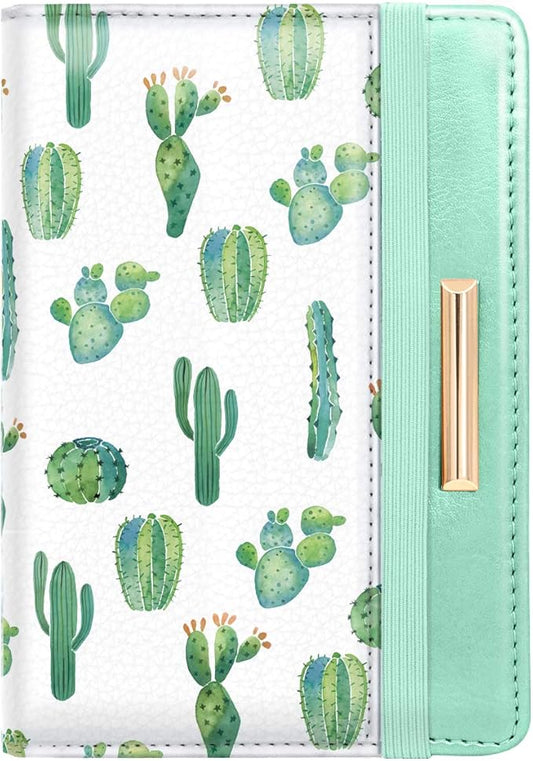 Passport Holder Cover,Traveling Passport Case Cute Passport Wallet for Women,Cactus