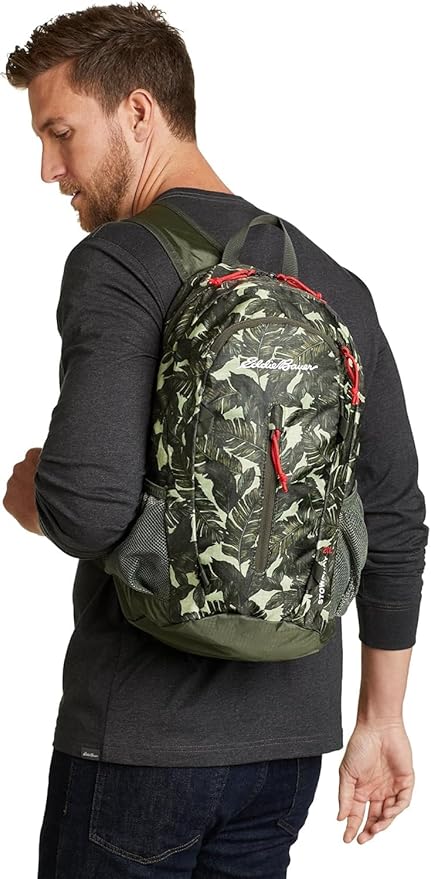Eddie Bauer Stowaway Packable Backpack | Travel | Outdoor | Lightweight | Foldable | Durable | Ripstop Polyester | 20L - Marine