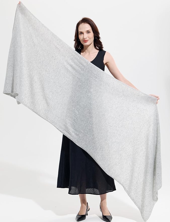 Soft Cashmere Blend Wrap Chic Scarf Stole for Women Wayfarer Travel Extra Large 87"x28"