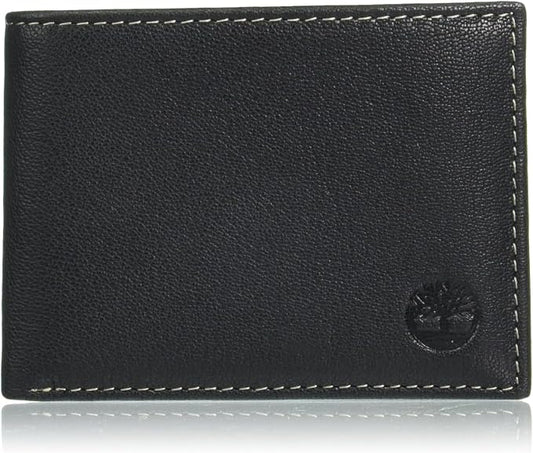 Timberland Men's Genuine Leather Passcase Security RFID Wallet