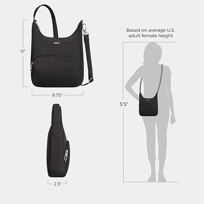 Travelon Anti-Theft Classic Essential Messenger Bag