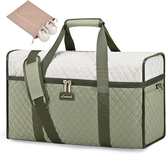 LOVEVOOK Travel Duffle Bag - Weekender & Overnight Bag with Toiletry & Wet Pocket, Carry-On Size, 3pc Set