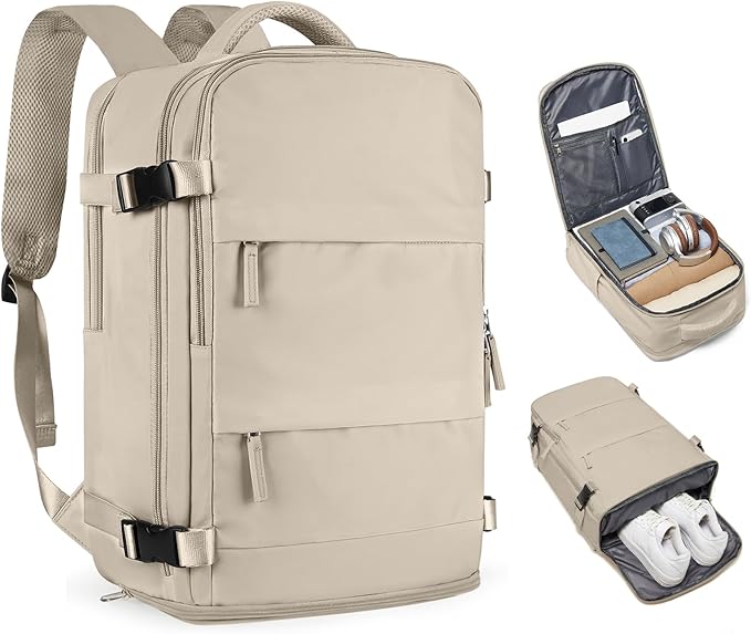 coofay Travel Backpack For Women Men Airline Approved Carry On Backpack Flight Approved Waterproof Sports Luggage Backpack Casual Daypack Small Hiking Backpack
