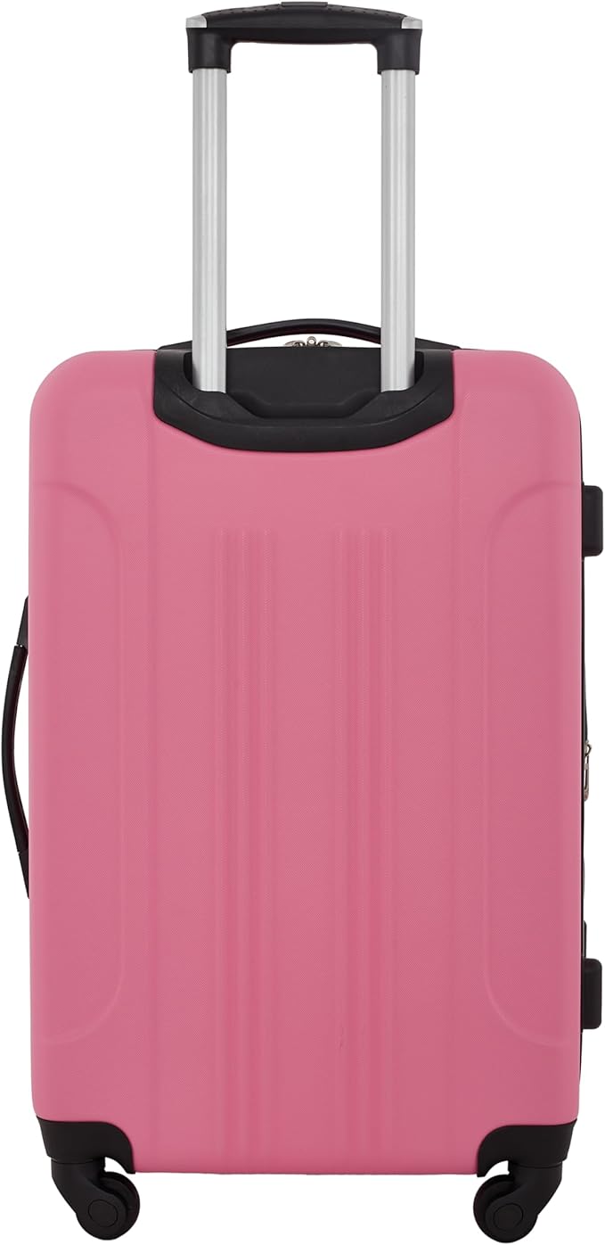 Travelers Club Chicago Hardside Expandable Spinner Luggage, Hot Pink, 5 Piece Set