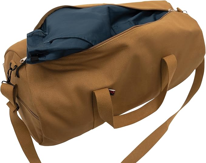 Rothco Heavy-Duty Canvas Shoulder Duffle Bag - Rugged Travel Gym Gear Equipment Bag