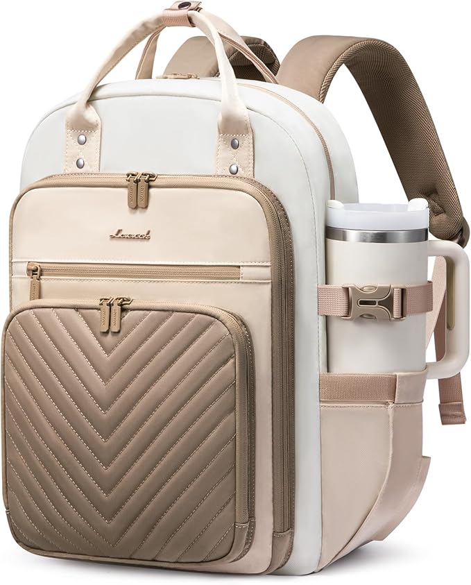 LOVEVOOK Laptop Backpack for Women, Water Resistant Travel Work Backpacks Purse Stylish Business Teacher Nurse Computer