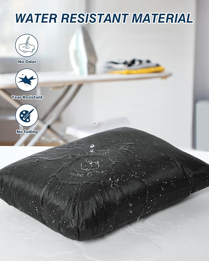 OTraki 2Pcs Large Laundry Bags 24x32 inch Wet Dry Bag Reusable Waterproof Bag with Zipper for Home Travel Hotel Camping Swimsuits, Baby Cloth Diapers Drying Do Not Exceed 176℉ Black