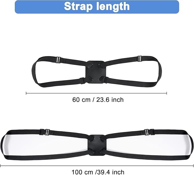 Chelmon 2 Pack Luggage Straps, Ajustable Elastic Bungee Belt for Suitcases, Add Extra Bag Easy and Securely for Travel