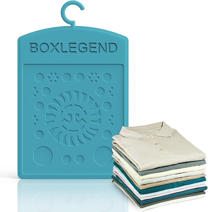 BoxLegend Shirt Folder Enlarged Clothes Folding Board with Hook Plus Shirt Folding Board Durable T Shirt Folder