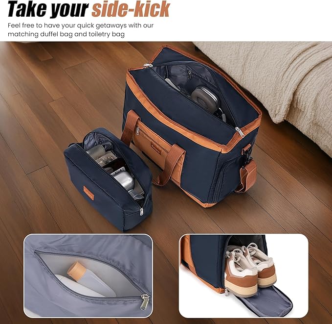 Expandable Luggage Sets 5 Piece with Detachable Spinner Wheels and TSA Lock,ABS Hard Case Suitcases with Wheels,Carry On Luggage Set