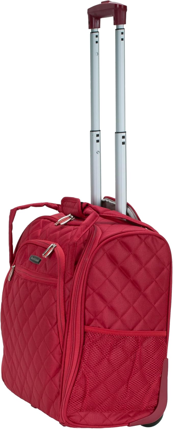 Rockland Melrose Upright Wheeled Underseater Luggage, Red, Carry-On 15-Inch