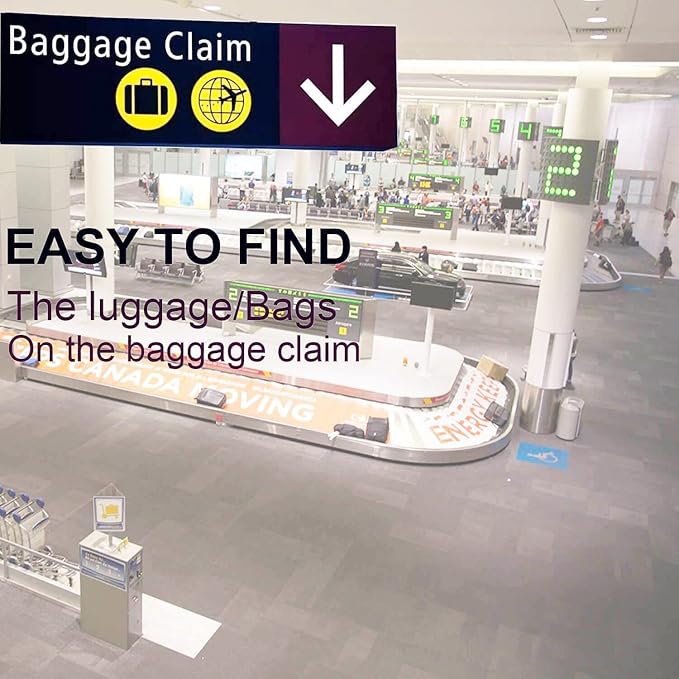Luggage Handle Wrap - Unique Cute Luggage Tags & Identifiers for Suitcases/Airplane Travel Accessories