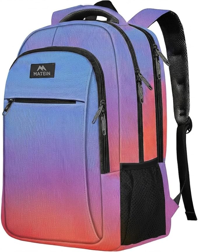 MATEIN Fashion Laptop Backpack 15.6 Inch, Anti Theft Slim Travel Backpack, Water Resistant Computer Bag for Men & Women