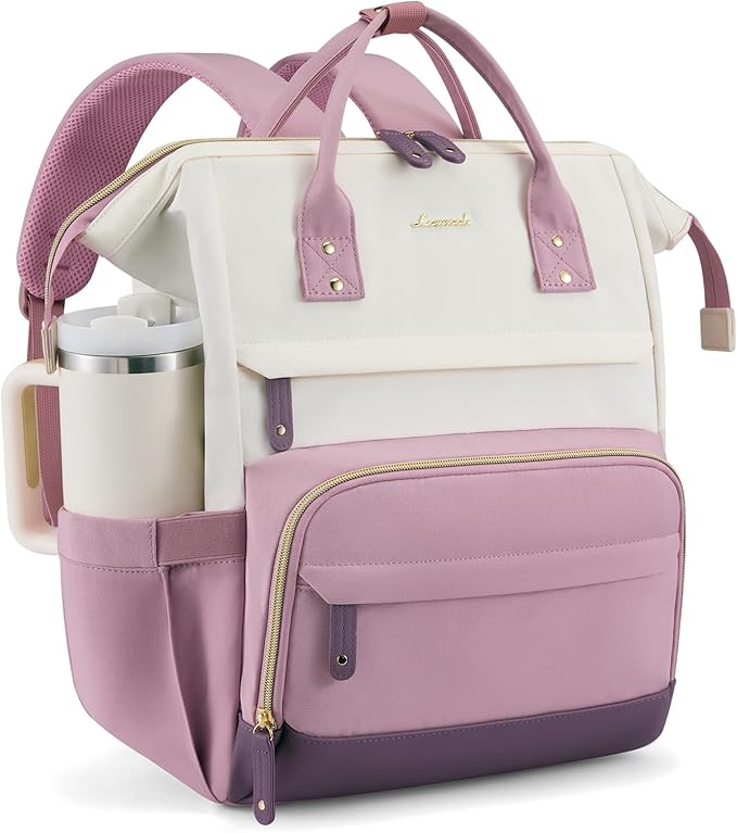 LOVEVOOK Laptop Backpack for Women, 15.6 Inch Work Business Backpacks Purse With Large Capacity
