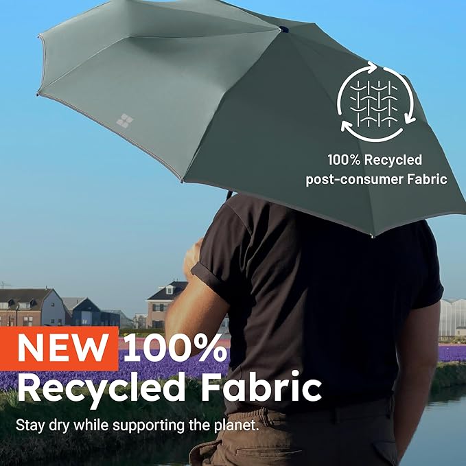 Weatherman Umbrella - Premium Small Compact Mini Umbrellas for Traveling - Windproof Umbrellaas Resists Up to 45 MPH Winds - Traveling Umbrellasa for Rain, Wind, Purse, Pocket, Backpack, Car - Portable Travel Umbrellas Easy Auto Open Close w/ Strong Fi...