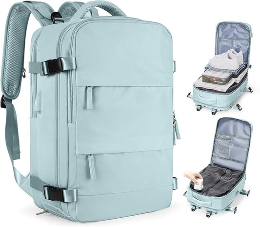 coofay Vacuum Backpack Travel with Pump Vacpack Travel Backpack with Vacuum System Mochila de Viaje Compresion al Vacio Easyvacpack Airbag Backpacks for Traveling Carry on Luggage