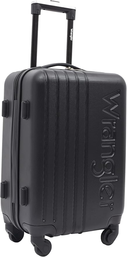 Wrangler Quest Luggage Set, Black, 3 Piece Set (28"/24"/20")