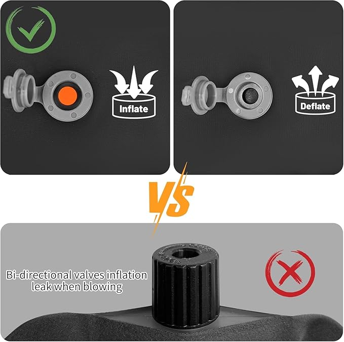 ONTYZZ Inflatable Seat Cushion Lightweight Airplane Seat Cushion Stadium Seat Travel Cushion for Climbing Hiking Office Airplane