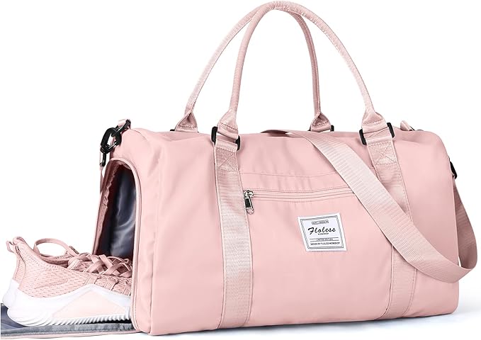 Gym Bag Womens,Travel Duffel Carry on Bag Sport Tote Bag Weekend Overnight Bag