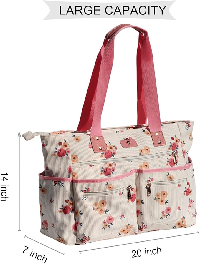 Weekender Bag Carry On Bag Overnight Tote Travel Duffle with 13 Pockets for Travel,Work，Gym,Beach,Teacher,Nurse