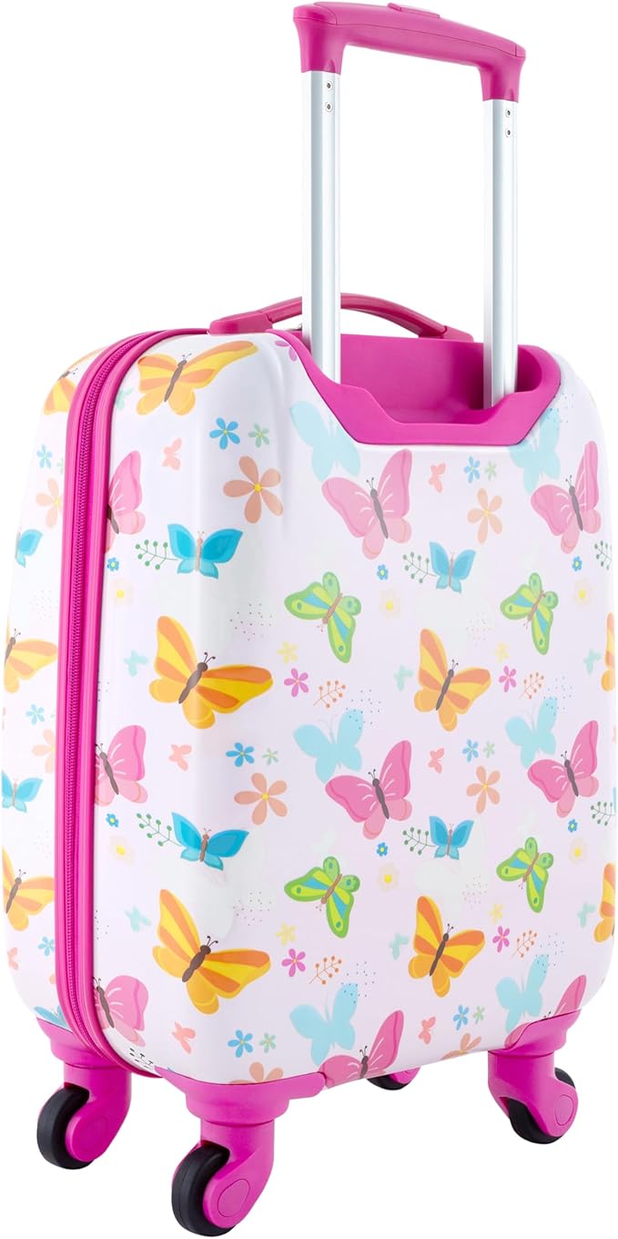 Travelers Club 5 Piece Kids' Luggage Set, Butterfly