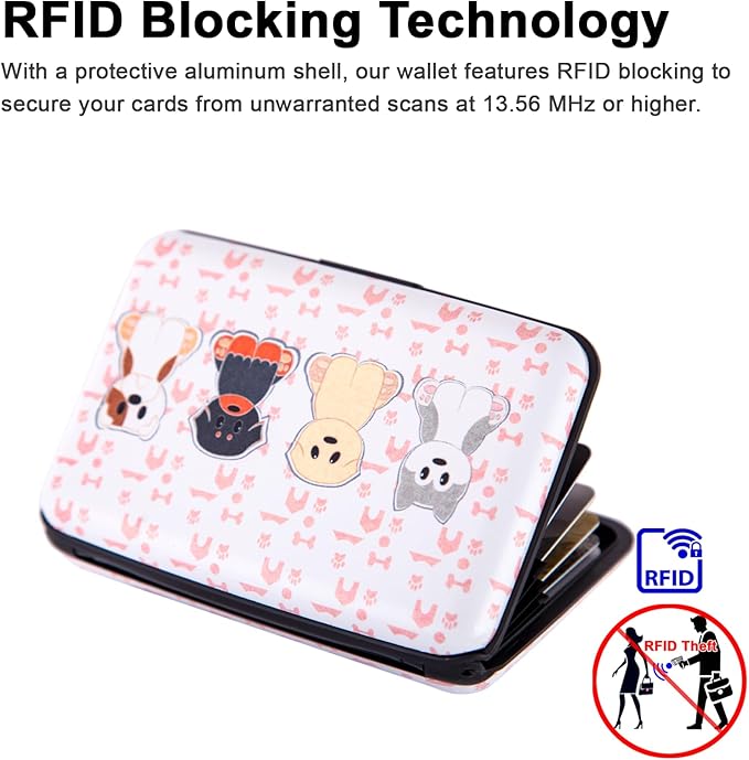 Credit Card Holder Small RFID Blocking Wallet Business Metal Slim Mini Aluminum Hard Case for Women Men