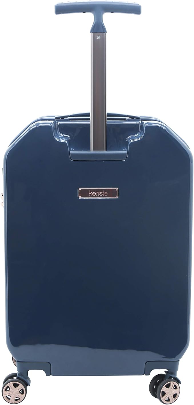 kensie Women's Gemstone Luggage Set, Midnight Blue, 2 Piece Set (28"/20")