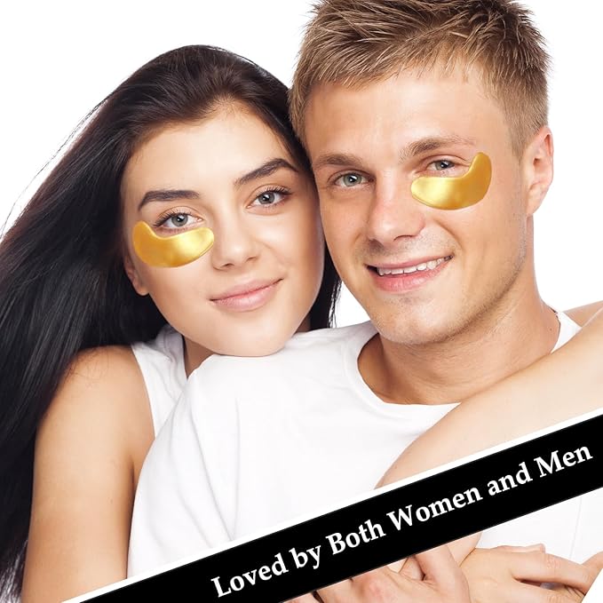 Adofect 30 Pairs Under Eye Patches -Reduce Eye Bags -24K Gold Eye Mask Collagen Under Eye Gel Pads for Puffiness and Dark Circle, Wrinkle, Revitalize and Refresh Your Skin