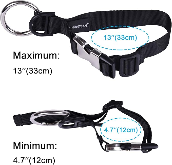 Wisdompro Jacket Gripper Strap, Add a Bag Luggage Straps Baggage Suitcase Belts Travel Accessories with Hook and D-Ring - Make Your Hands Free, Easy to Carry Your Extra Bags - Black