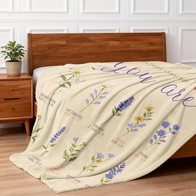 TEHALK Christian Gifts for Women Faith, Inspirational/Religious/Spiritual Gifts for Adults 50"x 60"