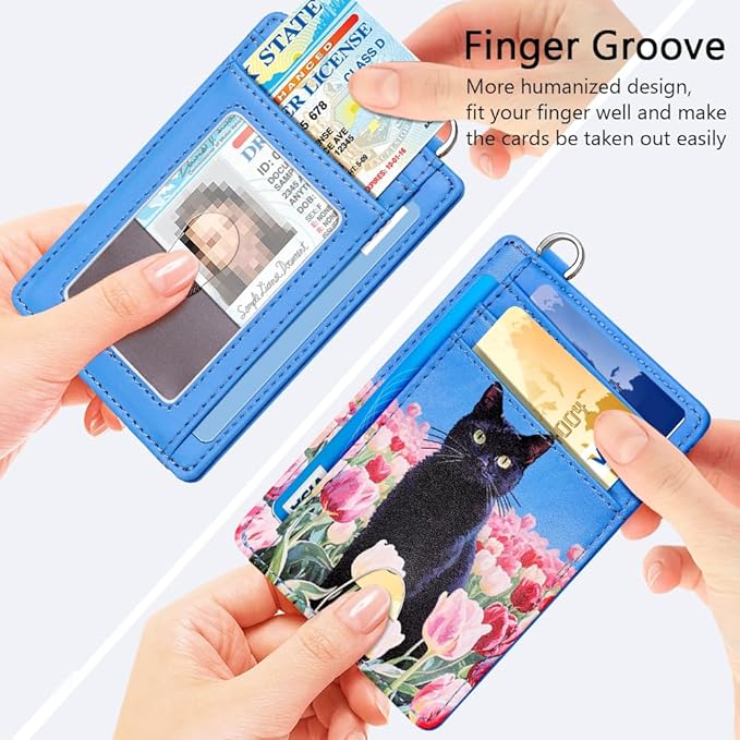 FurArt Slim Minimalist Wallet, Front Pocket Wallets, RFID Blocking, Credit Card Holder for Men