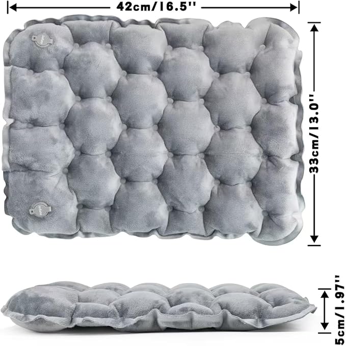 ONTYZZ Inflatable Seat Cushion Lightweight Airplane Seat Cushion Stadium Seat Travel Cushion for Climbing Hiking Office Airplane