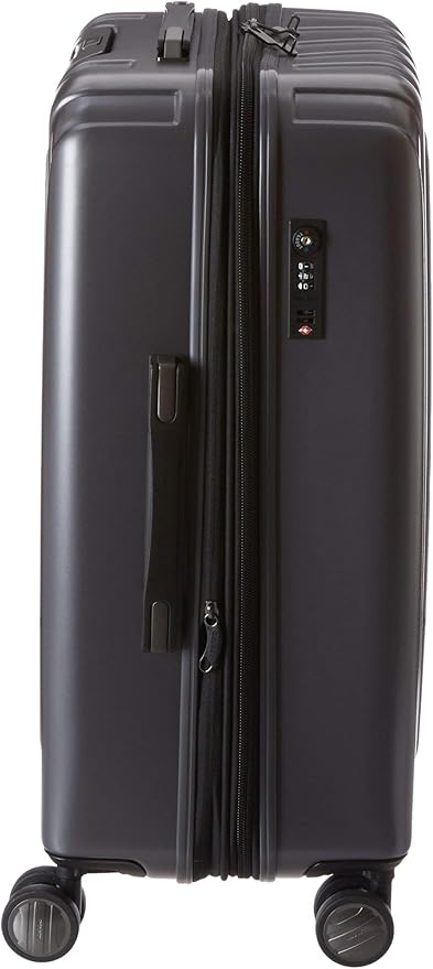 DELSEY PARIS Titanium Hardside Expandable Luggage with Spinner Wheels Checked Luggage, Graphite, Checked-Medium 25 Inch