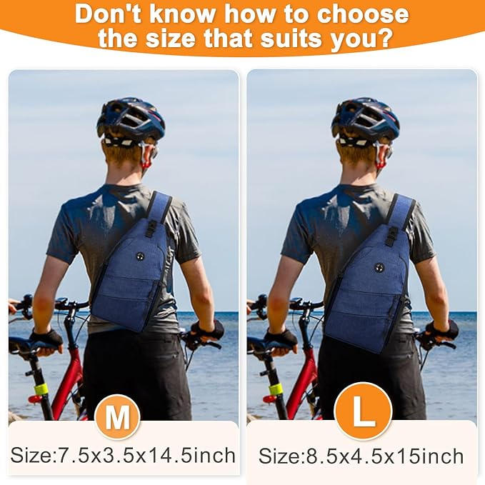 Crossbody Bags for Women Men Trendy Sling Bag Backpack Casual Chest Bag with Convertible Shoulder Strap
