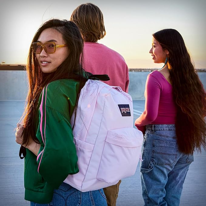 JanSport SuperBreak One Backpack - Durable, Lightweight Bag with 1 Main Compartment, Front Utility Pocket with Built-in Organizer, Premium Backpack, Camo Illusion