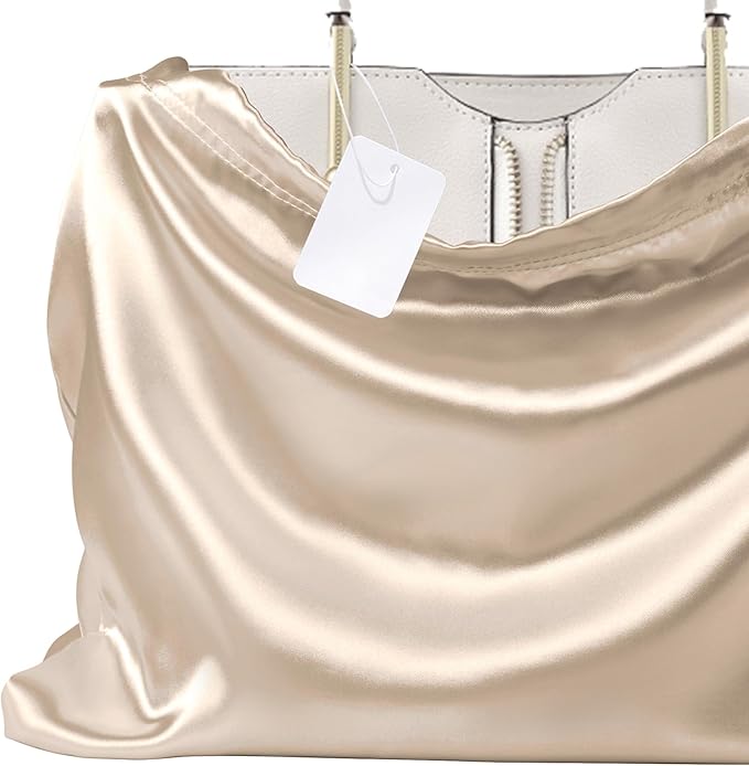 P Pothuiny 2 Pcs Satin Dust Bags for Handbags